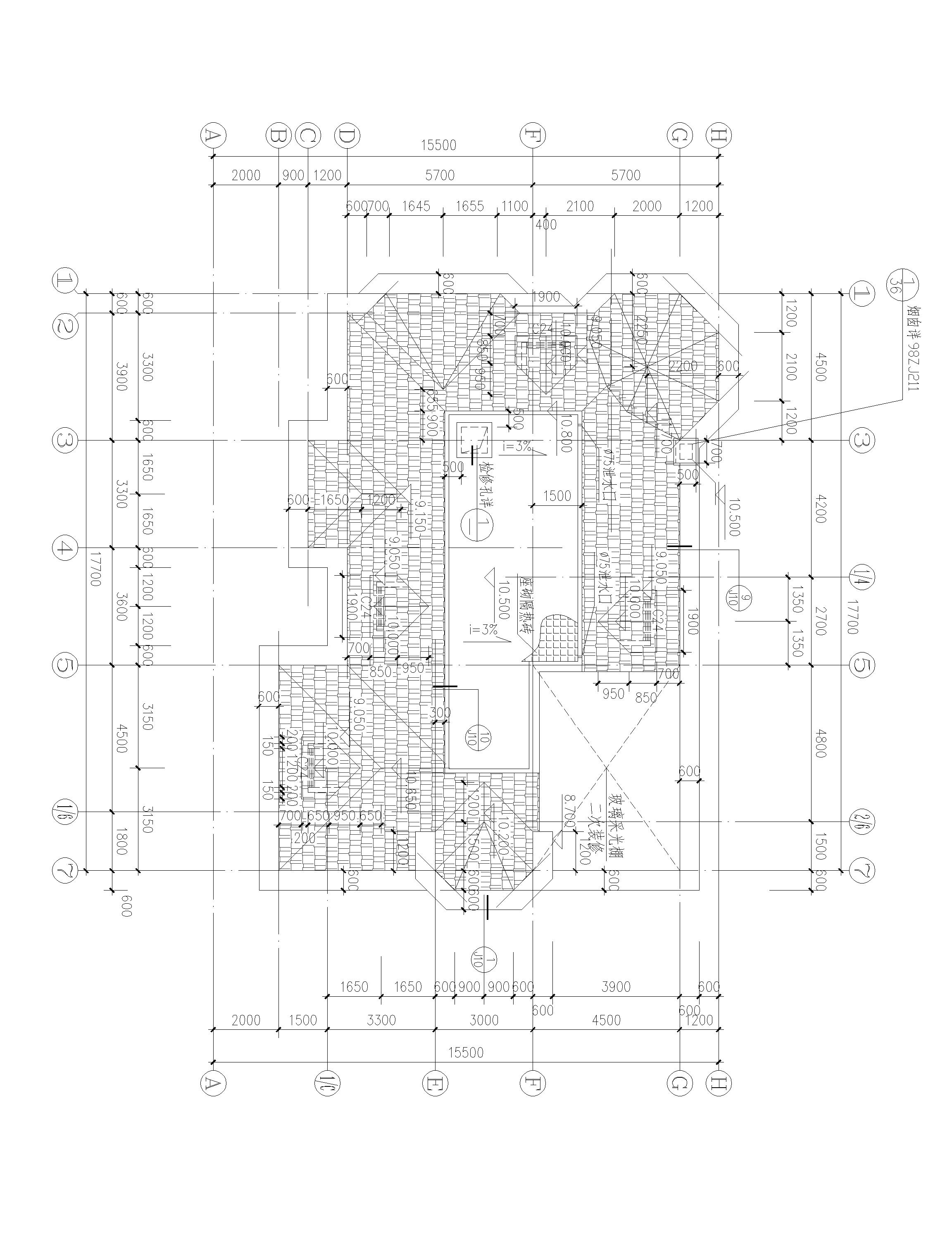 兩層半歐式別墅設(shè)計(jì)方案，適合多孩家庭，總建筑面積555㎡